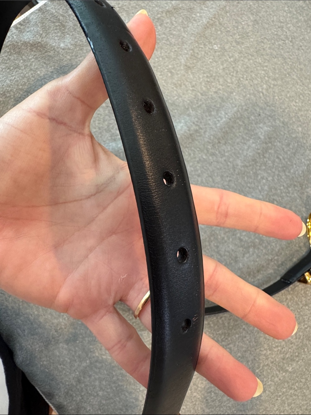 Madewell Triple Leather Keeper Belt | Black | Small - Picture 6 of 8